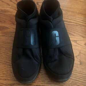UGG Black Slip-On Logo Strap Sneakers
